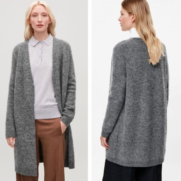COS Oversized Mohair blended Slouchy Cardigan Sweater - Picture 1 of 9